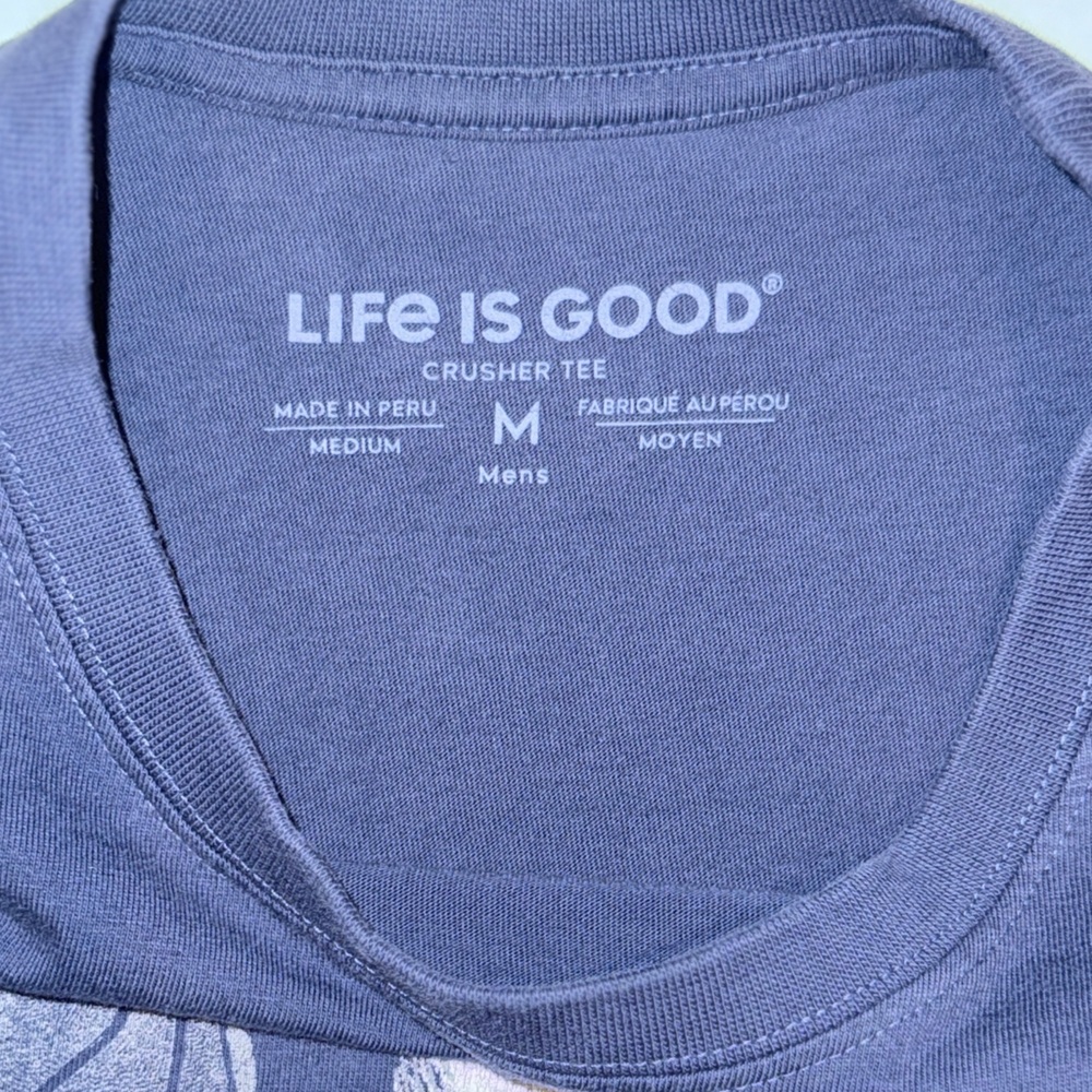 Life Is Good Long Sleeve Graphic Tee | Size M | Sports Theme 365 Shirt - Picture 6 of 8